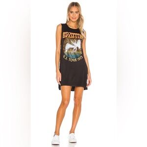 Lauren Moshi Deanna Crystal Led Zepplin Sleeveless Dress in Onyx [Medium]